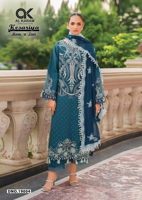 Al karam kesariya vol-19 pakistani suits manufacturer in pakistan